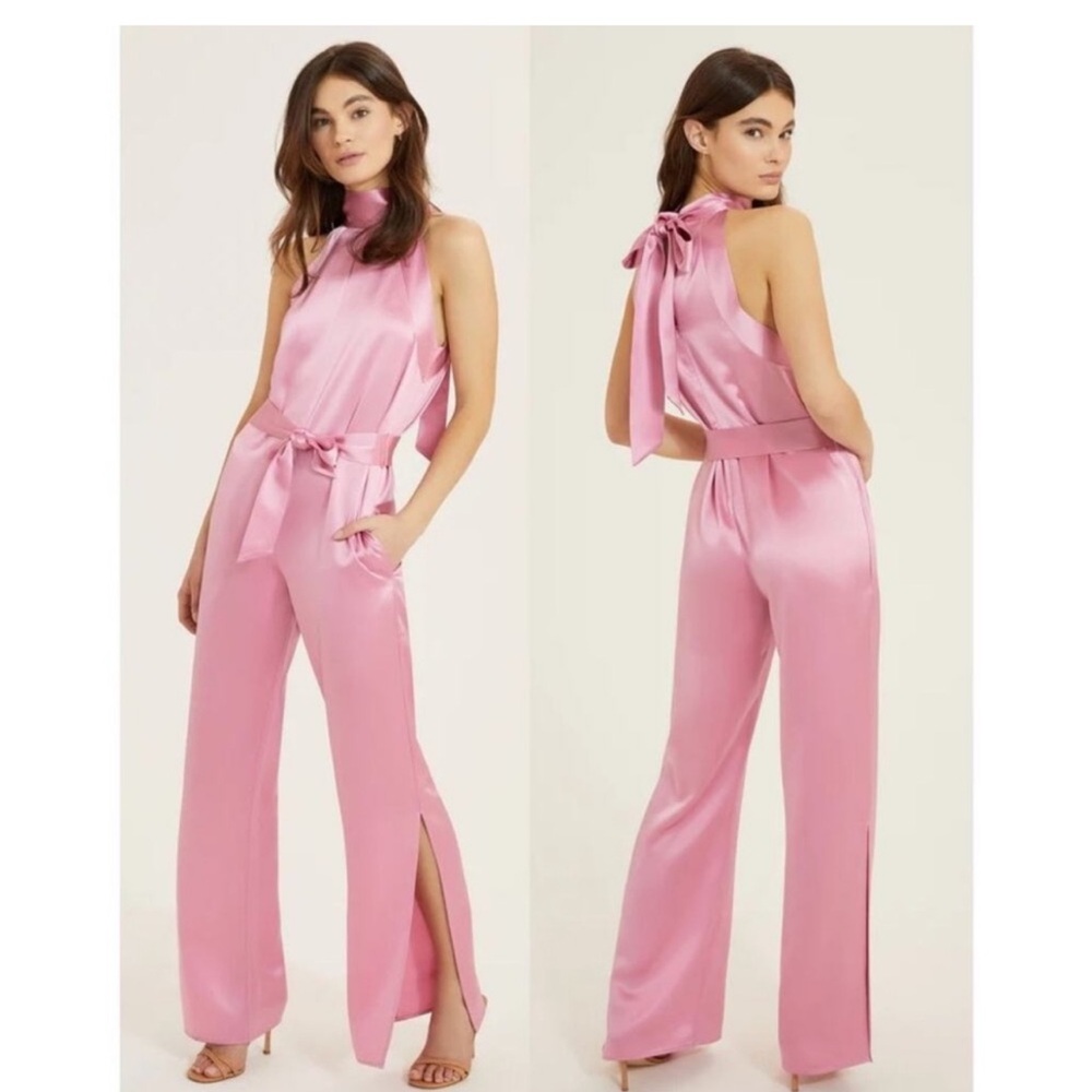 Something Navy Pink Jumpsuit! NWT!